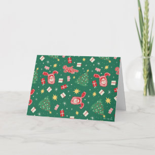 Carte Une histoire de Noël   Motif d'icône de Noël