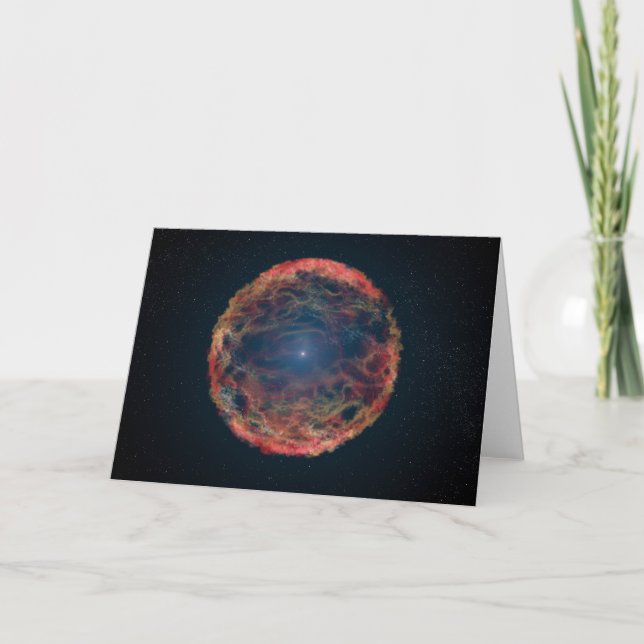 Carte Une Impression Artiste De Supernova 1993j. (Devant)