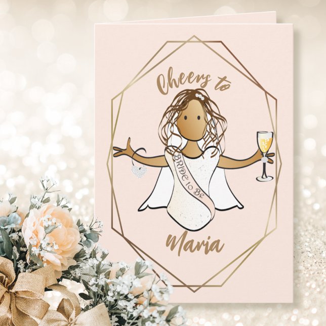 Carte Une mariée ethnique wedding shower pour faire un t (Créateur téléchargé)