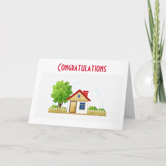 CARTE UNE NOUVELLE MAISON *FÉLICITATIONS* (Devant)