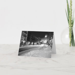 Carte 'Une nuit d'hiver dans la ville' - Noël