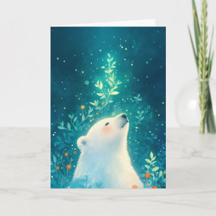 Carte Une Nuit Tranquille d'Ours Polaire