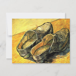 Carte Une paire de sabots en cuir par Vincent van Gogh