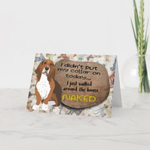 Carte Une pensée hilarante de votre Basset Hound Anniver