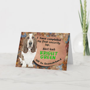 Carte Une pensée hilarante de votre Basset Hound Anniver