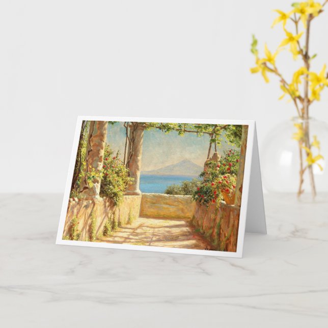 Carte Une pergola sur Capri, Emil Wennerwald (Fleur jaune)