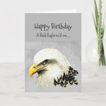 Une personnalité d'aigle chauve Anniversaire Fun B