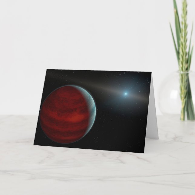 Carte Une Planète Géante Au Gaz Autour D'Une Étoile Nain (Devant)