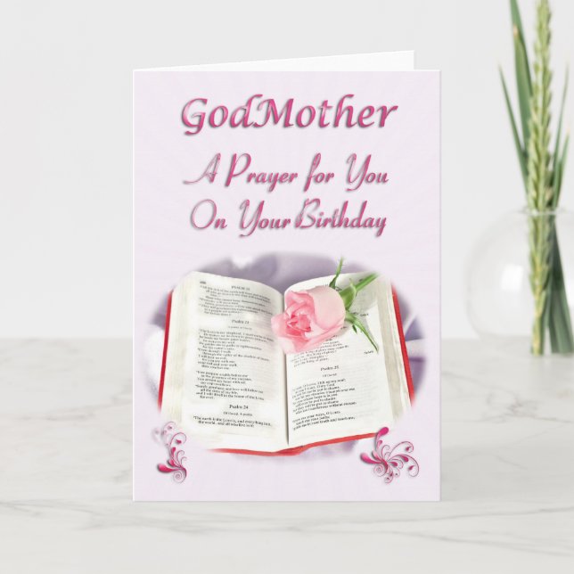Carte Une prière pour une mère divine à son anniversaire (Devant)