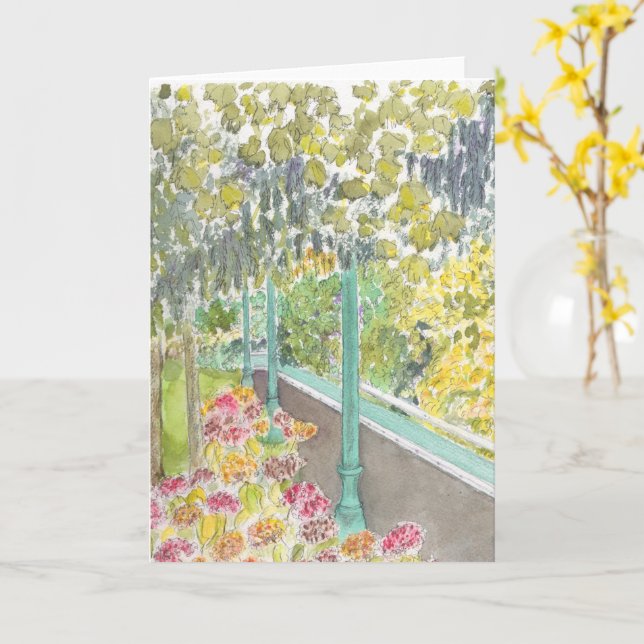 Carte Une promenade dans le parc (Fleur jaune)