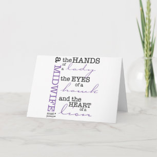 Carte Une sage-femme doit posséder ....