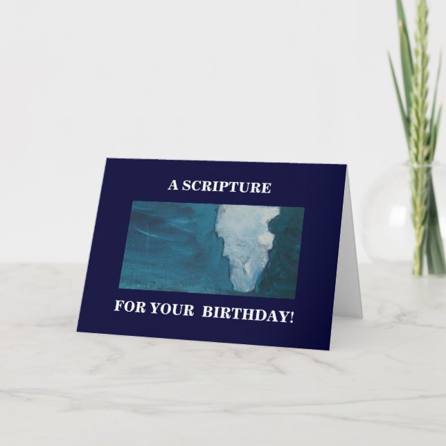 CARTE UNE SCRIPTURE POUR VOTRE ANNIVERSAIRE (Devant)