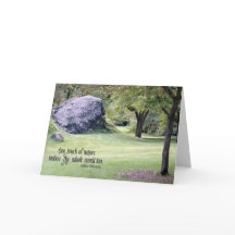 Une Touche De La Nature Shakespeare Citation Card