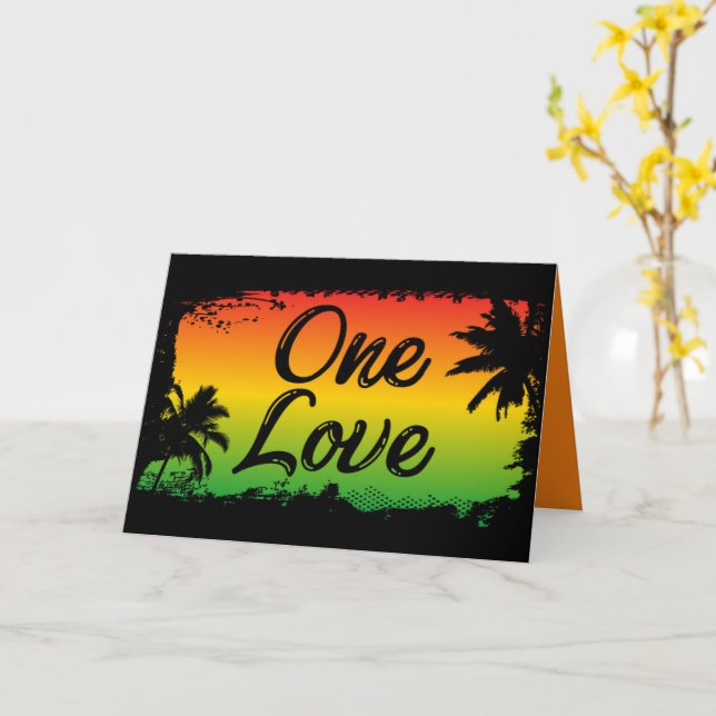 Carte Une unité d'amour et le respect pour toutes les ra (Fleur jaune)