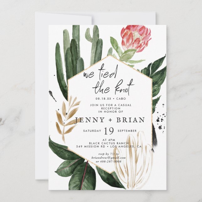 Carte Une verdure estivale glamour | Réception de mariag (Devant)