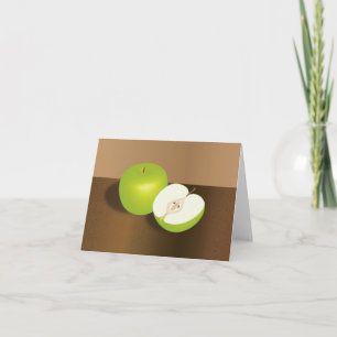 Carte Une vie morte verte à la pomme et à la moitié