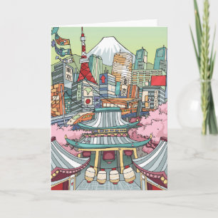 Carte Une vue de Tokyo