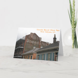 Carte Uneeda Biscuit Ghost Sign Greeting Card