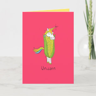 Carte Unicorn Funny Kids