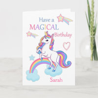 Unicorn Magique Anniversaire rose