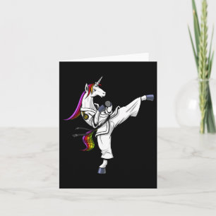 Carte Unicorn Ninja Karate Martial Art Kickboxing Jiu Ji