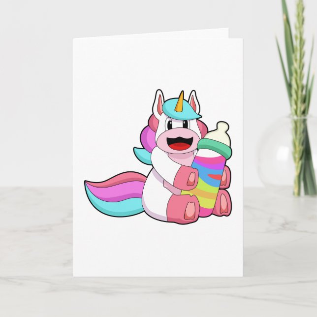Carte Unicorn with Baby bottle.PNG (Devant)