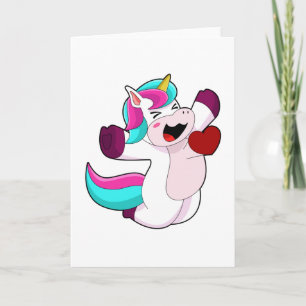 Carte Unicorne avec coeur