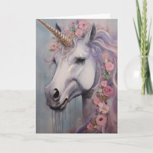 Carte Unicorne de printemps, Anniversaire