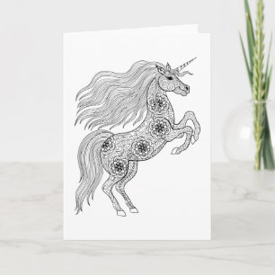 Carte Unicorne magique inspirée
