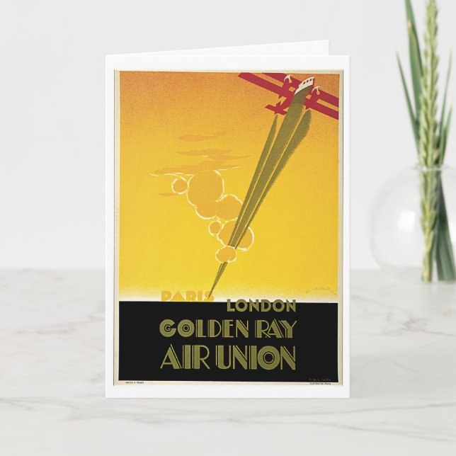 Carte Union aérienne Golden Ray (Devant)