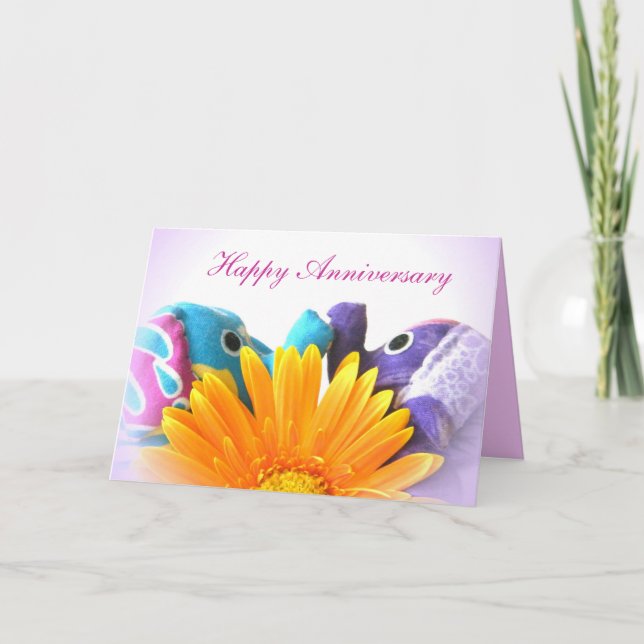 Carte Union douce - anniversaire heureux (Devant)