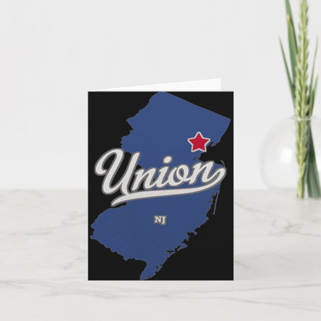 Carte Union New Jersey Nj Map  (Devant)
