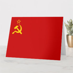 Carte Union soviétique Drapeau, URSS, CCCP, Communisme, 