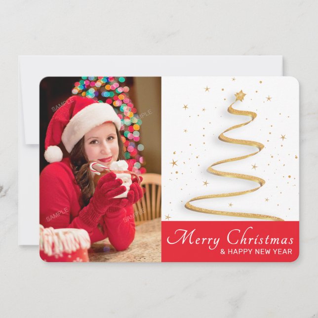 Carte unique de Bonnes Fêtes de Noël photo (Devant)