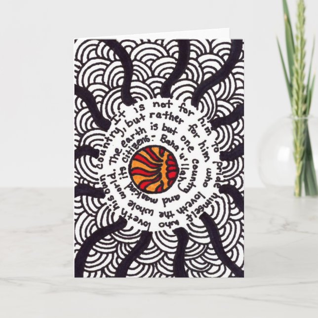 Carte Unité Zentangles (Devant)
