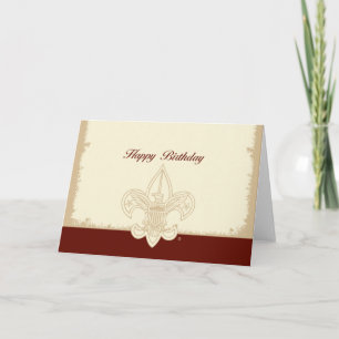 Carte universelle de joyeux anniversaire d'emblème