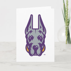 Carte Université d'Albany Chef de la mascotte Great Dane