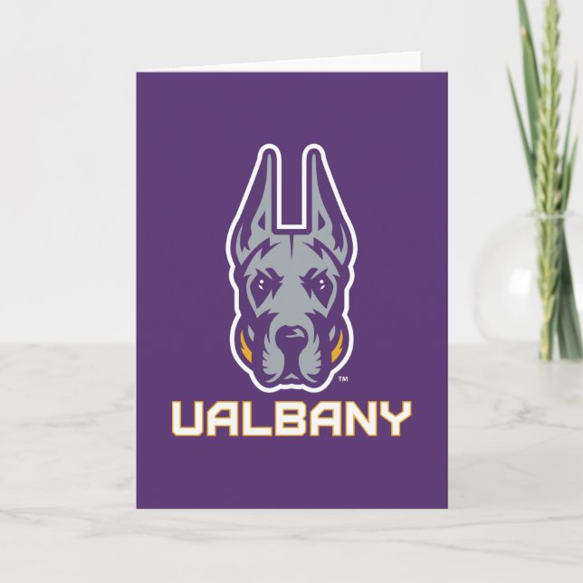 Carte Université d'Albany Great Danes (Devant)