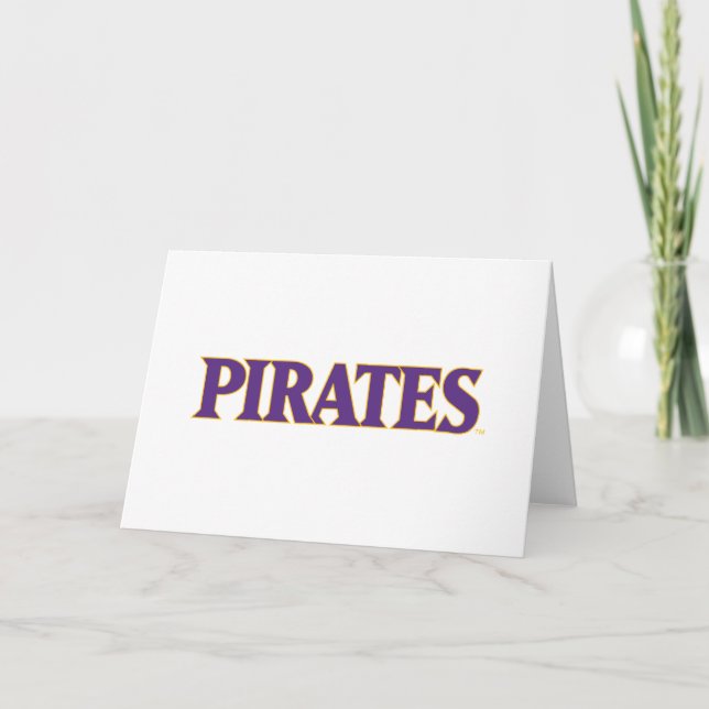 Carte Université de Caroline de l'Est | Pirates (Devant)