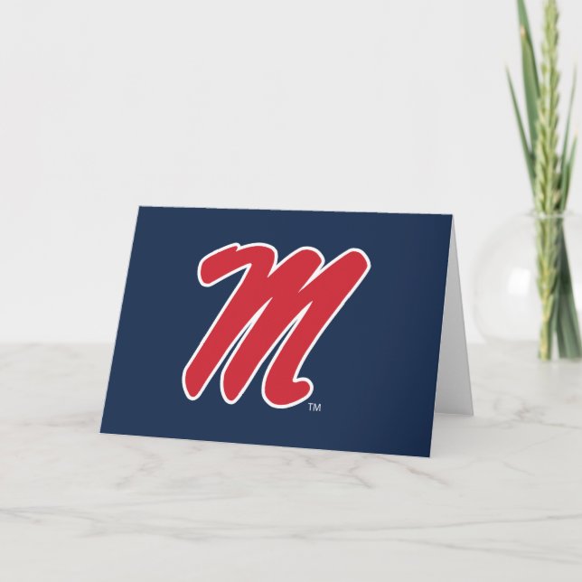 Carte Université du Mississippi | Script M (Devant)