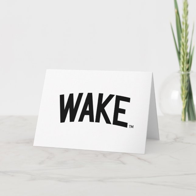 Carte Université Wake Forest | Arche de réveil (Devant)