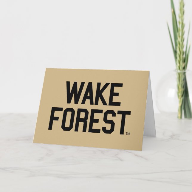 Carte Université Wake Forest | Wake Forest (Devant)
