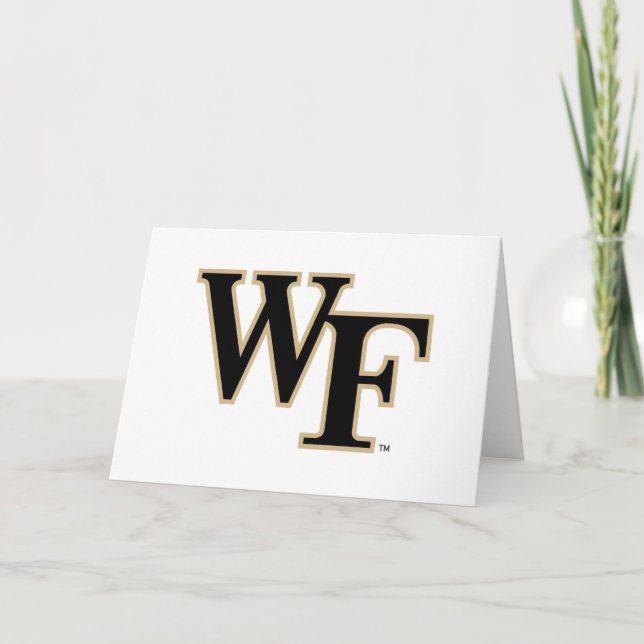 Carte Université Wake Forest | WF (Devant)