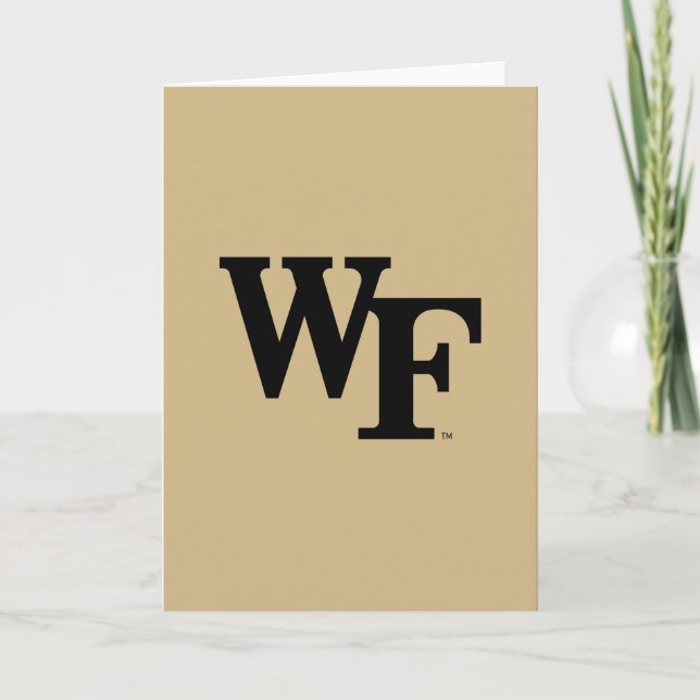 Carte Université Wake Forest | WF (Devant)