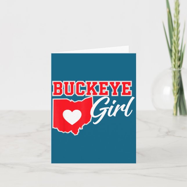 Carte Us Cities Buckeye Girl Ohio Home Heart State  (Devant)