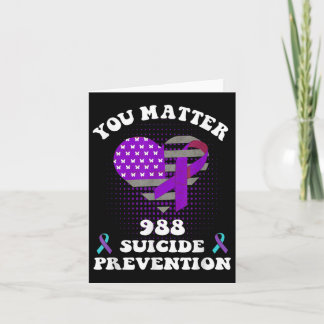 Carte Us Drapeau You 988 Prévention du suicide Préventio