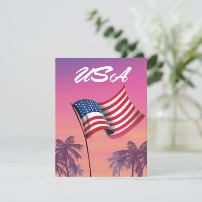 Carte USA Étoiles et rayures (Debout devant)