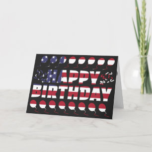 Carte USA Flag Patriotic Anniversaire