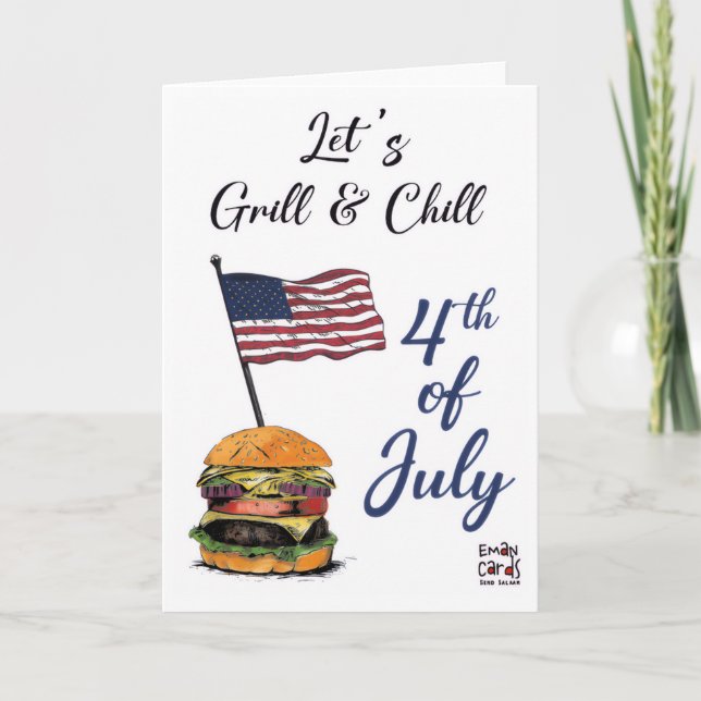 Carte USA Independence Day - Chill (Devant)