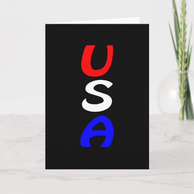 Carte USA Red, White and Blue Card (Devant)